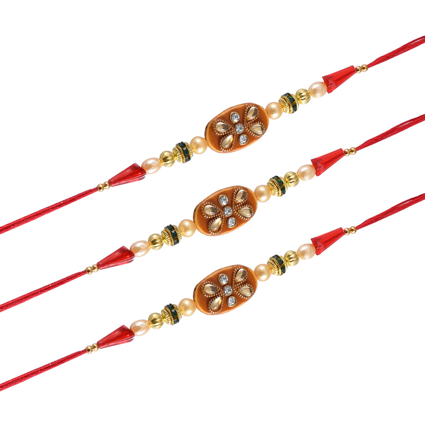 Rakhi with Beads and Stones (Pack of 2)