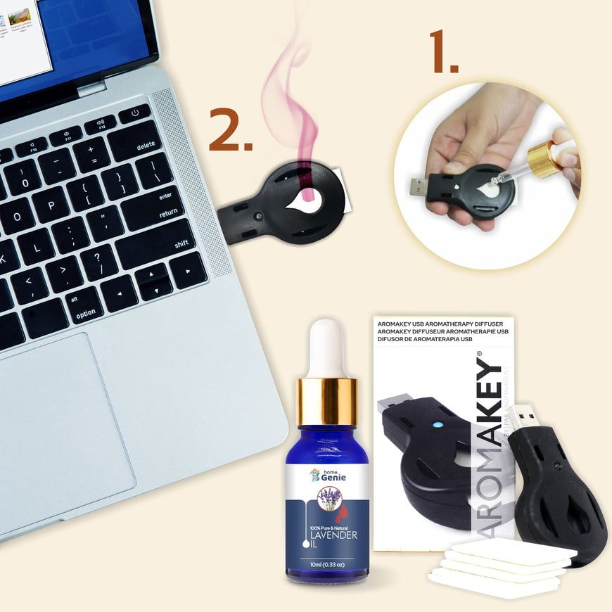 Lavender Oil with Laptop USB Key Diffuser