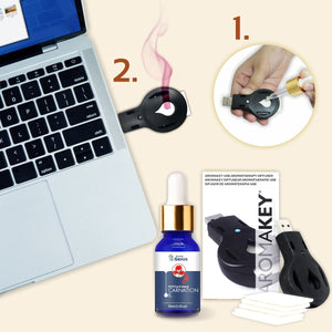 Carnation Oil with Laptop USB Key Diffuser