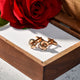 Fromal Rose Gold Circular Cufflinks For Men