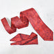 Amelia's Designer Red Tie With Red Pocket Square For Men