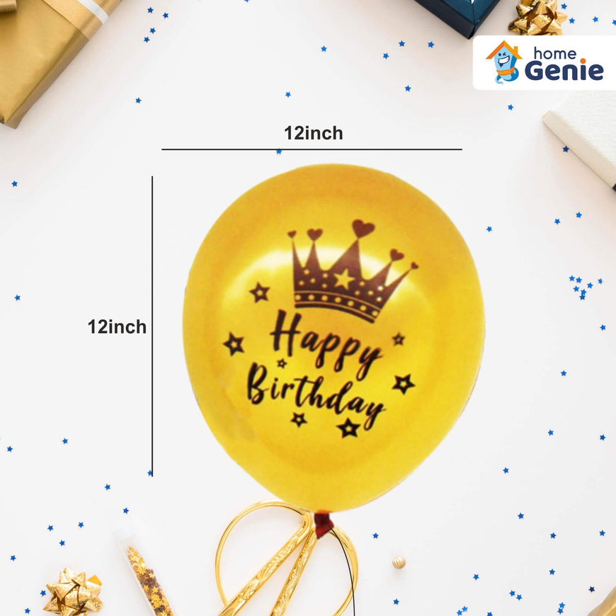 happy birthday printed balloons