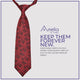 Amelia's Paisley Design Maroon Tie With Pocket Square For Men