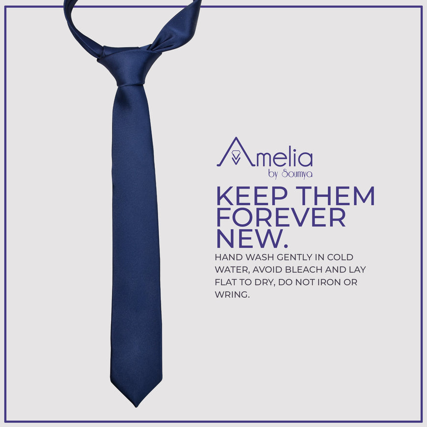 Amelia Blue Formal Tie For Men