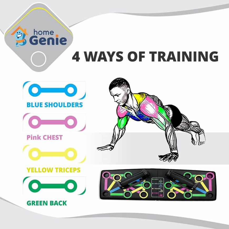 Home Genie Push-Up Board, 14-in-1 Body Building Push-Up Board