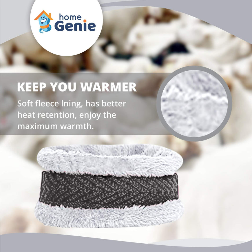 Home Genie Winter Woolen Cap & Scarf Combo for Men & Women