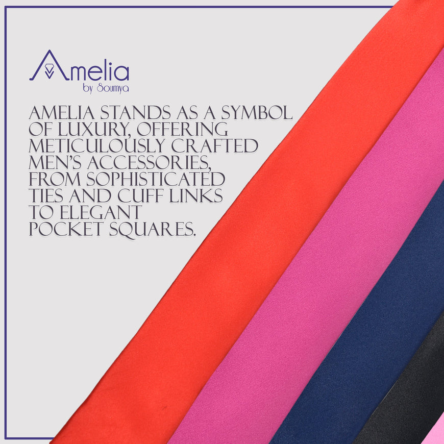 Amelia Magenta Formal Tie For Men