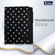 Black Diary with White Dots
