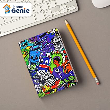 Home Genie Skull Print Notebook Diary