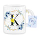 Home Genie Letter Name Initial Alphabet Printed Ceramic Coffee Mug (325ml)