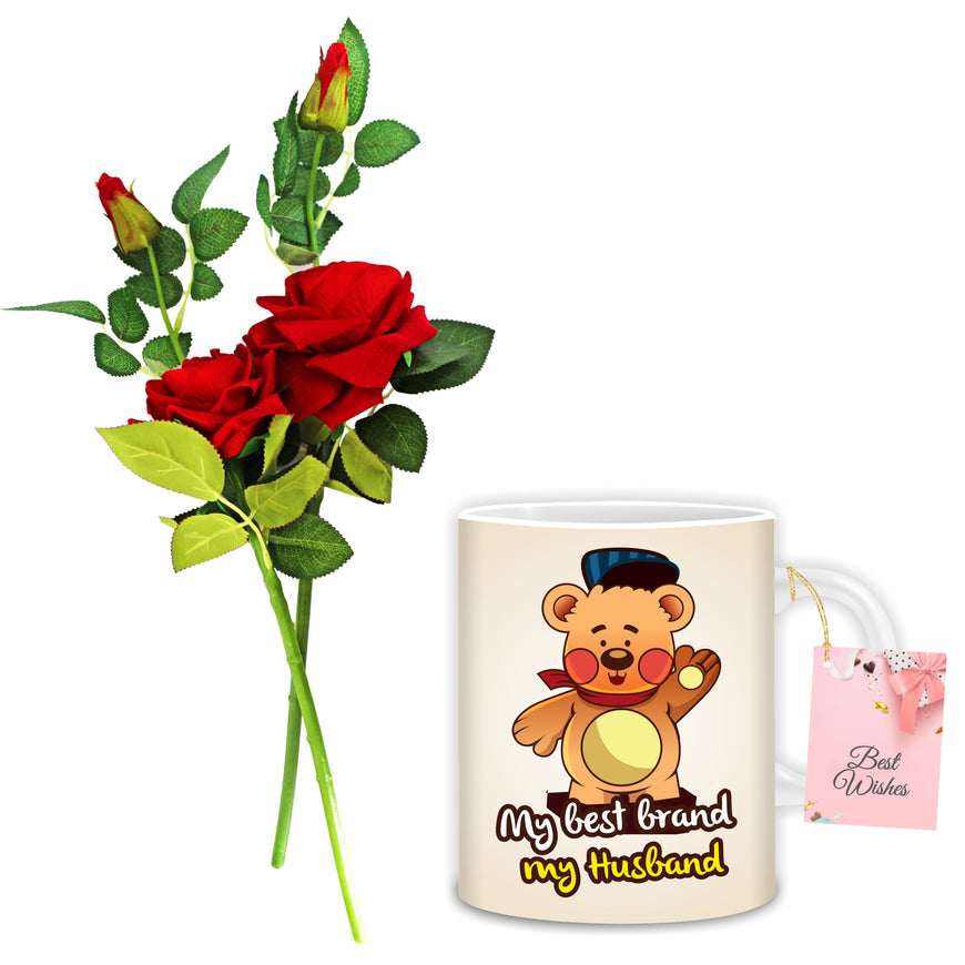 Valentine Rose and Mug Combo