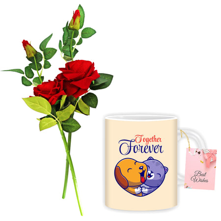 Valentine Rose and Together Forever Mug