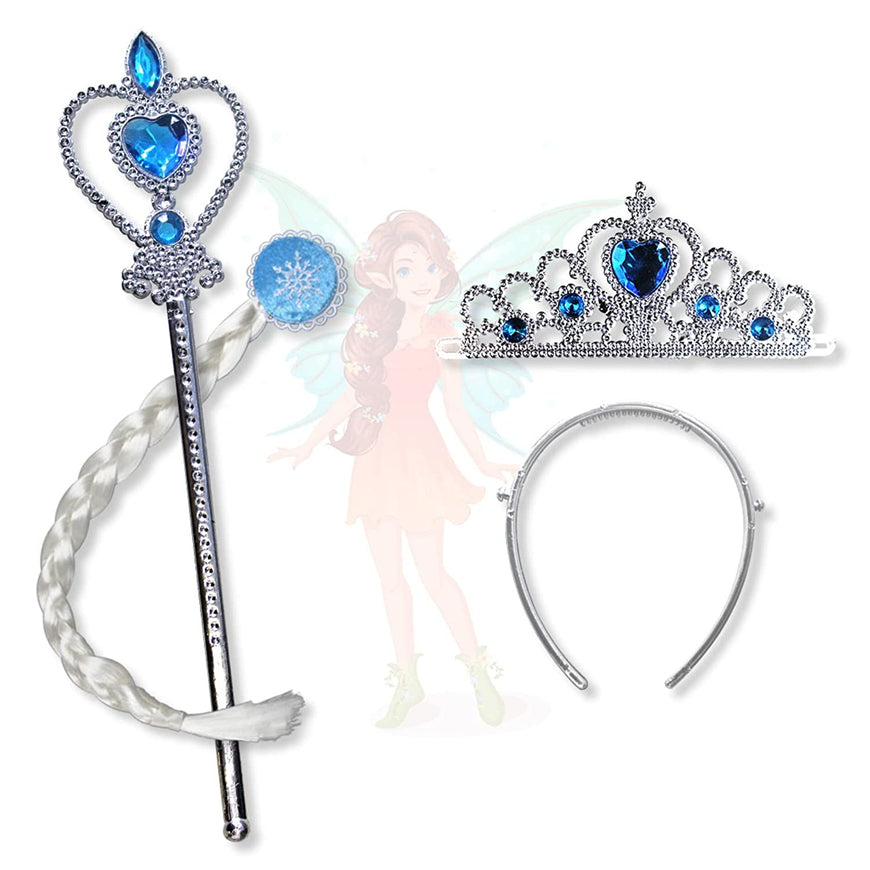 Home Genie Wands Tiaras and Crowns Princess Dress up for Little Girls kids