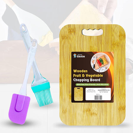 Home Genie Chopping Board oil, Brush and Spatula