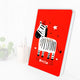 Home Genie Zebra Print Red Notebook Diary