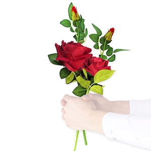 Home Genie Red Rose for Valentine's Day | Artificial Red Rose Gift for Valentine & Loved Ones