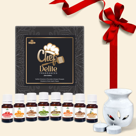 Salvia Gifts,Fragrances Oil Set,Aromatherapy Combo Aroma Oils Diffuser (Chef Delite Oil Pack) Gift Combo Kit